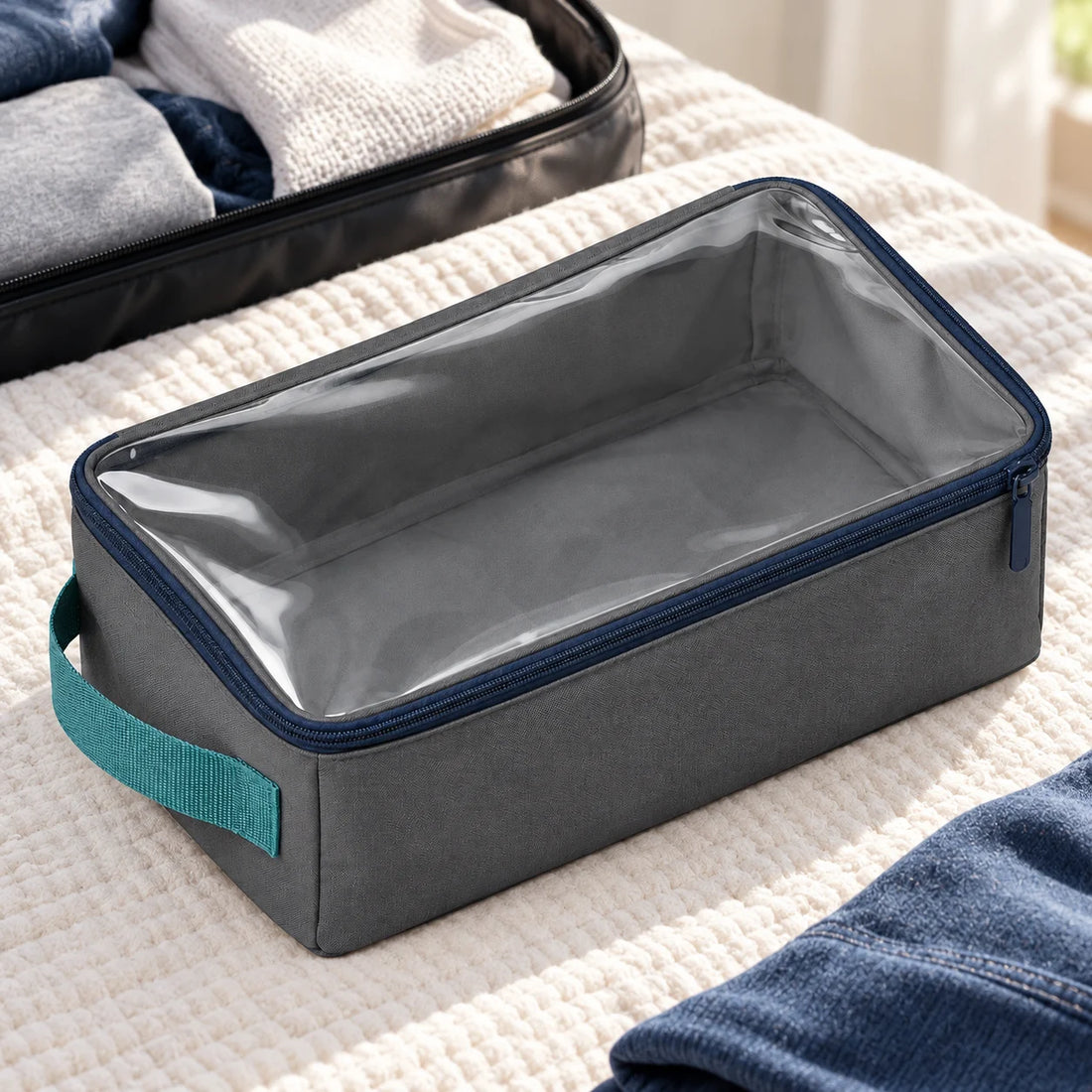 Zip Shoe Storage Pouch — lifestyle view