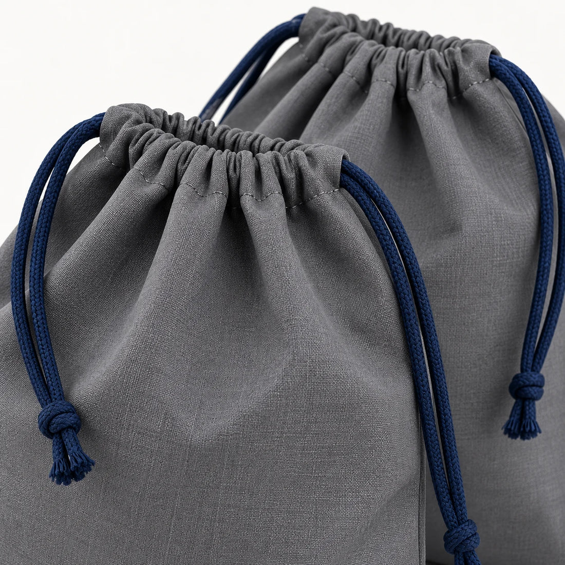 Drawstring Shoe Bag Pair — detail view