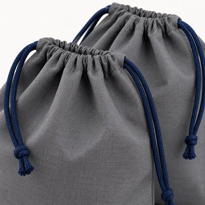 Drawstring Shoe Bag Pair — detail view