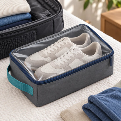 Zip Shoe Storage Pouch — feature view
